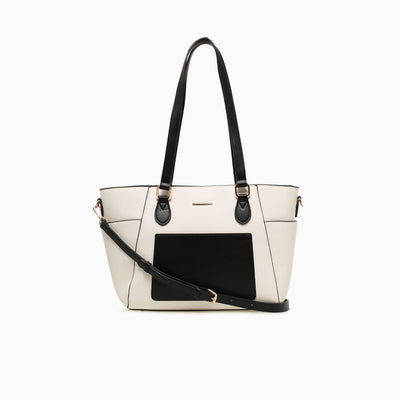 FARAH TOTE-OFF WHITE