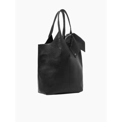 BOW SHOULDER BAG-BLACK