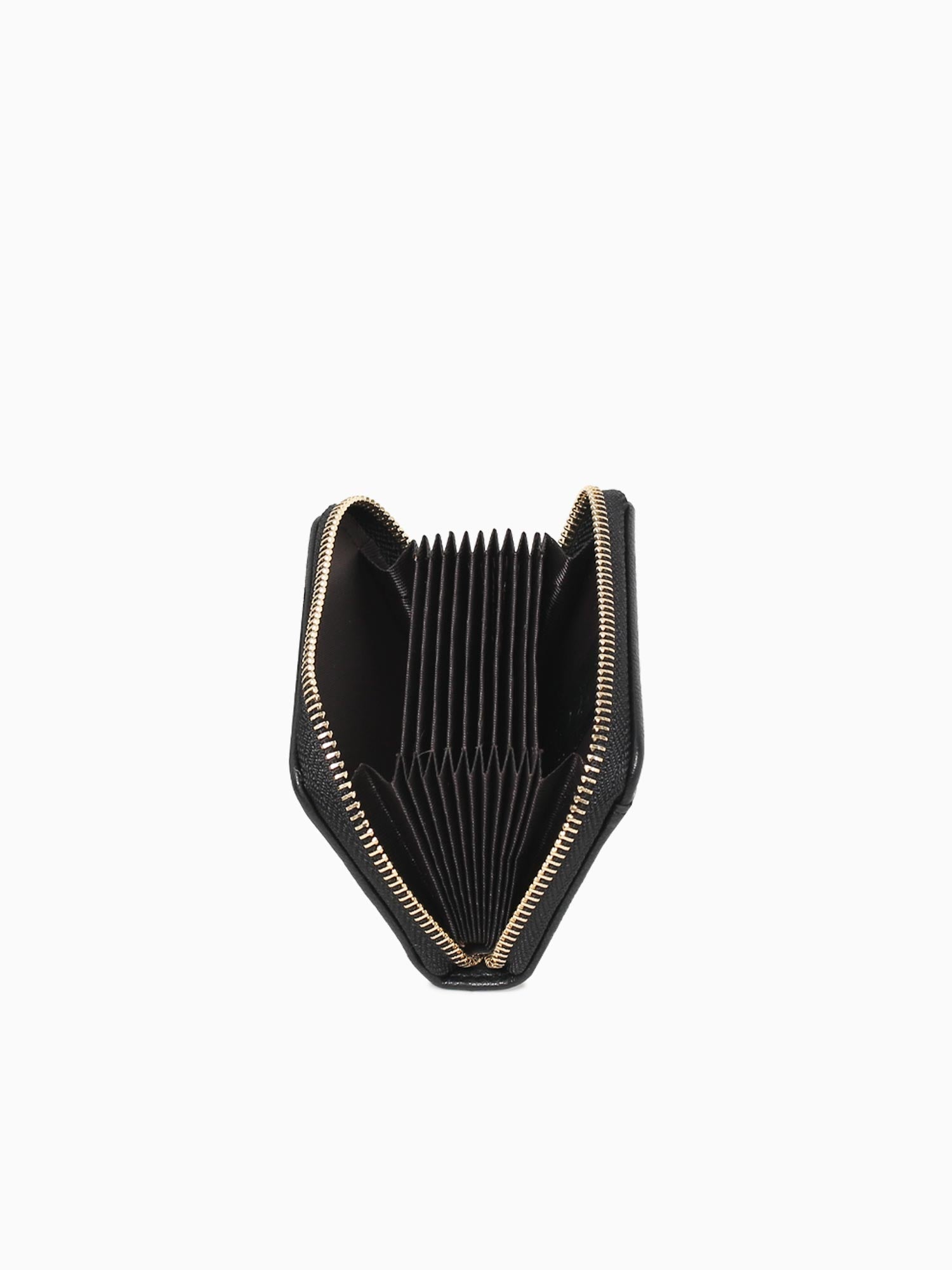 Zipped Card Case Black Black