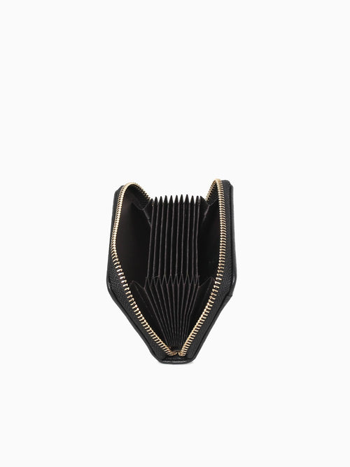 Zipped Card Case Black Black