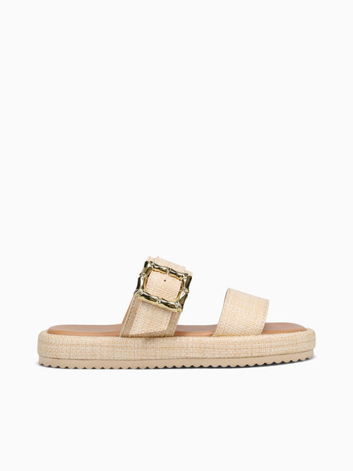 Mei Mei Beige Smooth Raffia
