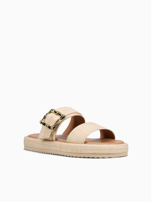 Mei Mei Beige Smooth Raffia