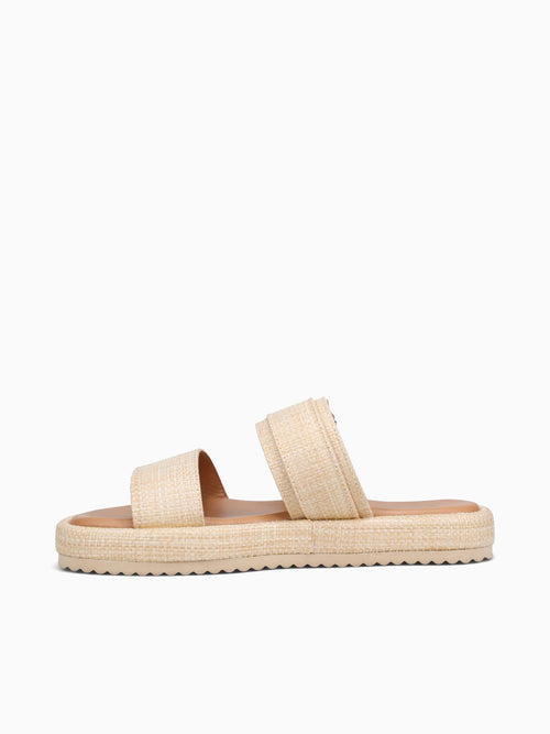 Mei Mei Beige Smooth Raffia