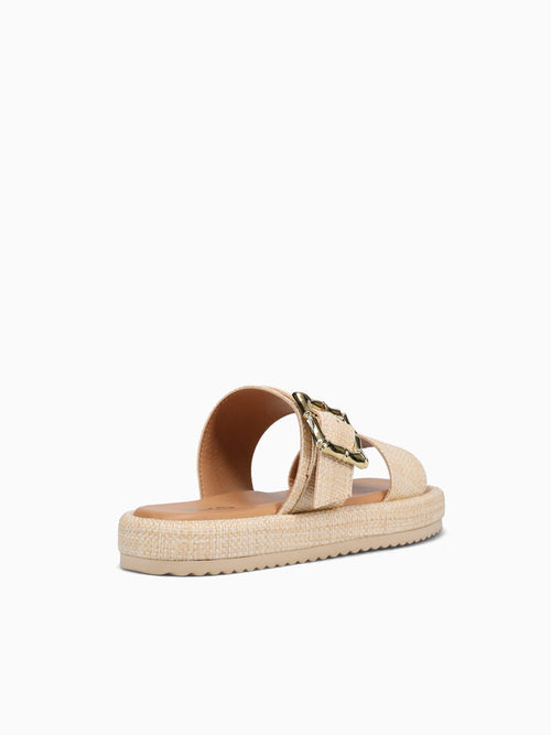 Mei Mei Beige Smooth Raffia
