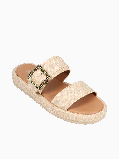 Mei Mei Beige Smooth Raffia