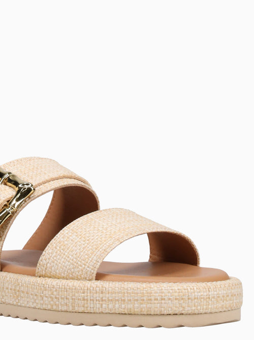 Mei Mei Beige Smooth Raffia