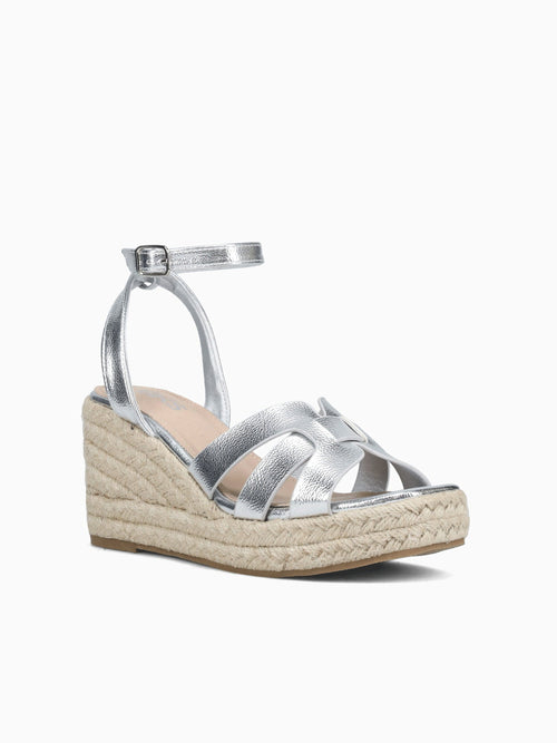Polina Silver Metallic