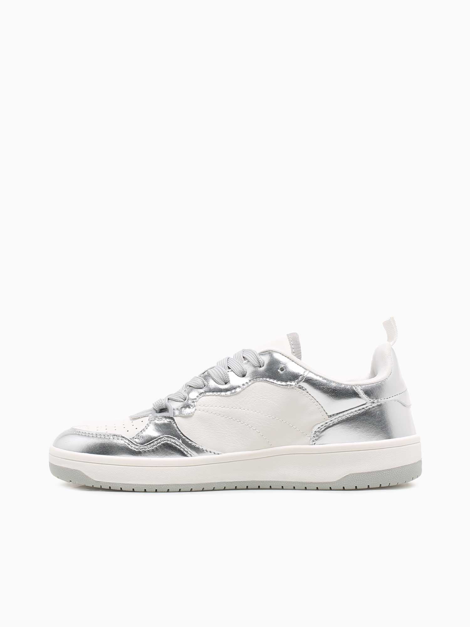 Emmie Silver Smooth Metallic
