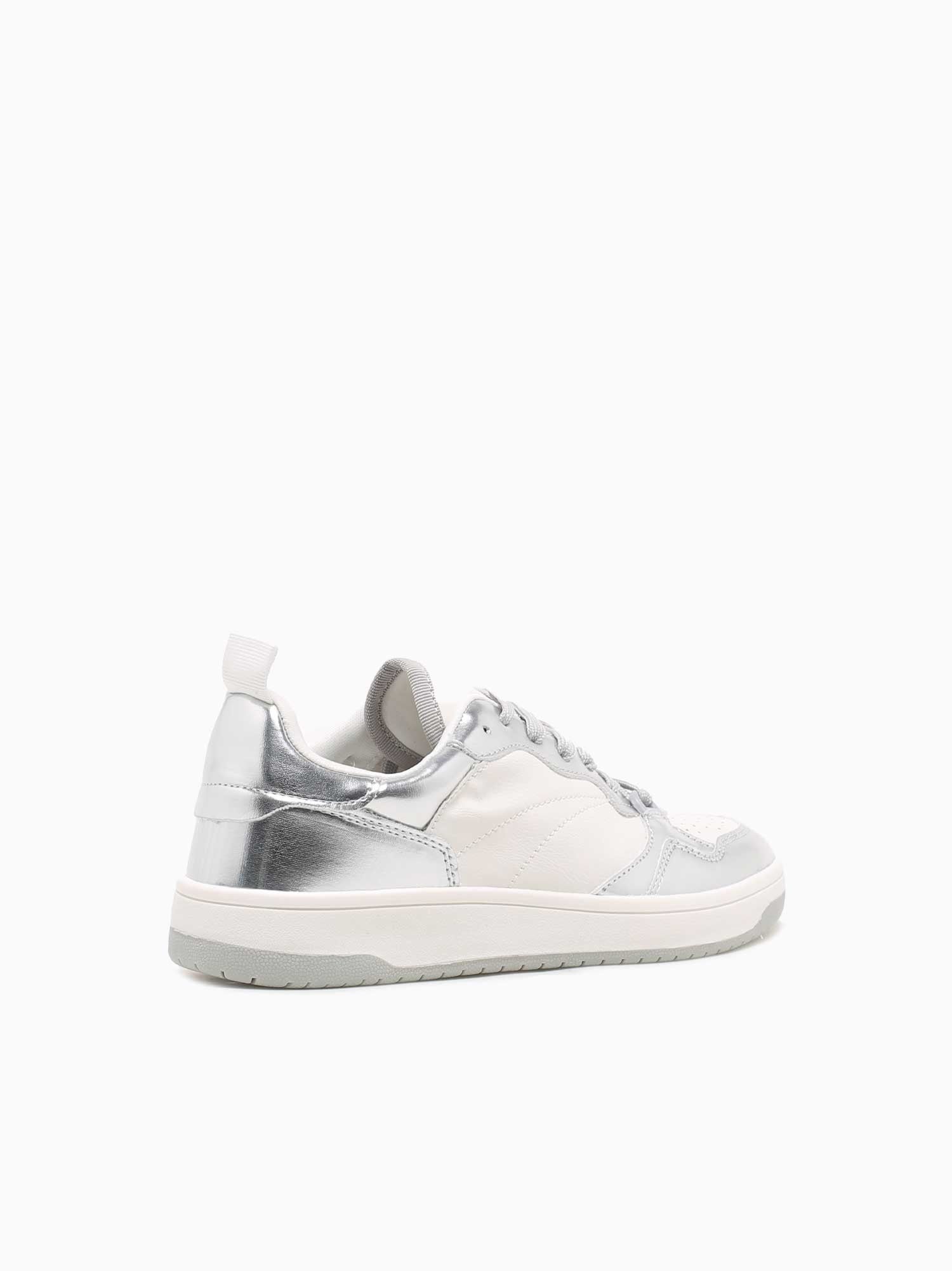 Emmie Silver Smooth Metallic