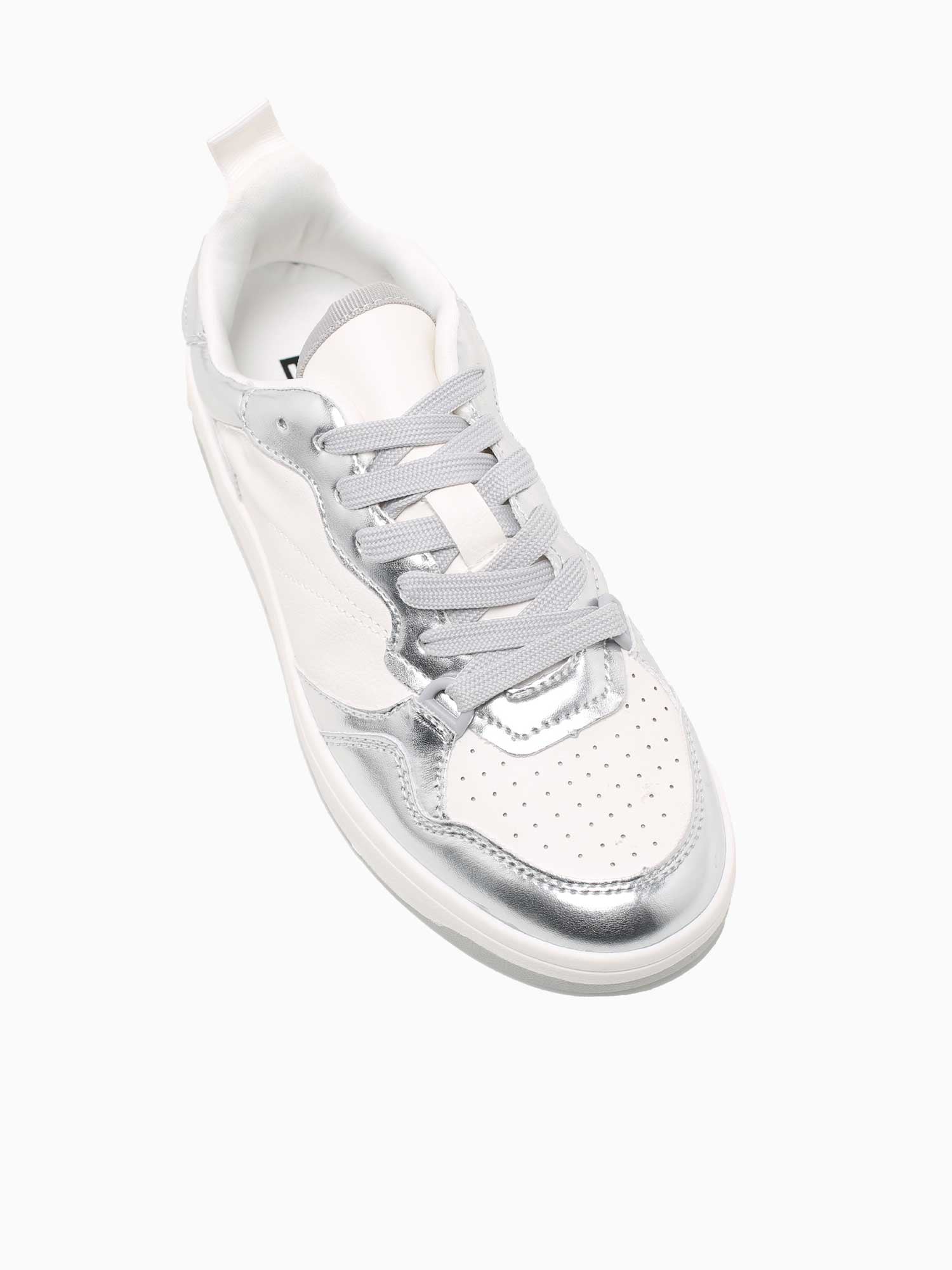 Emmie Silver Smooth Metallic