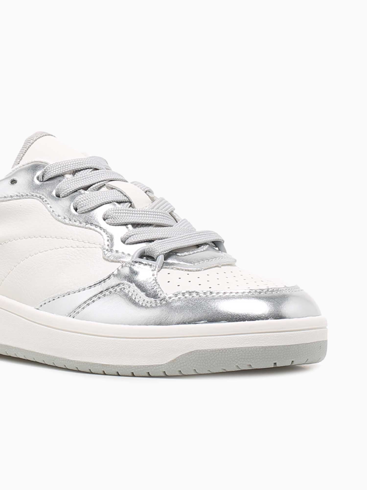 Emmie Silver Smooth Metallic