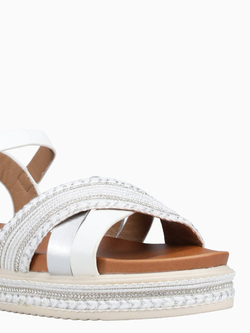 Mudita White Silver Txt White / 5 / M