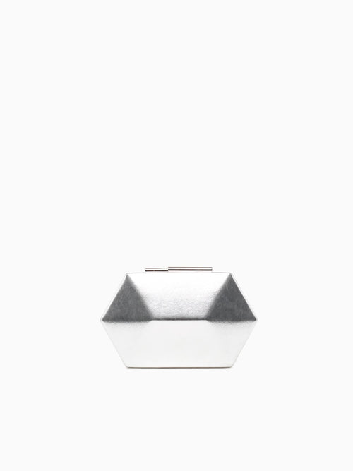 Diamond Box Bag Silver Silver