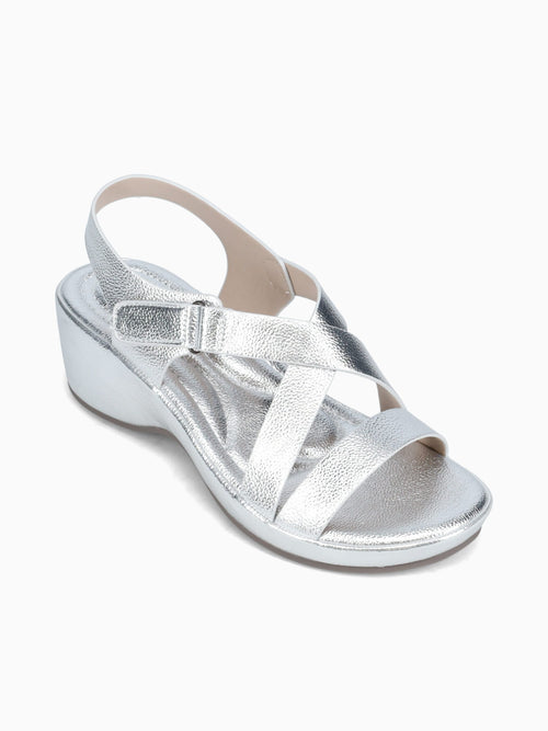 Bonnie Silver Metallic Grain