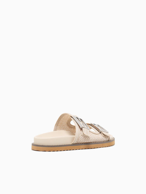 Venice Off White Smooth Raffia Off White / 5 / M