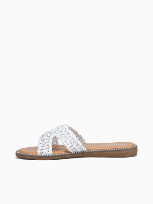 Deni Silver Raffia Silver / 5 / M