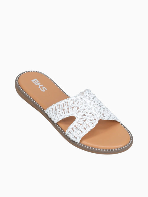 Deni Silver Raffia Silver / 5 / M