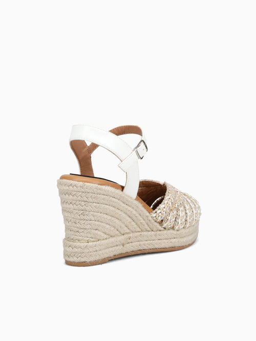 Angela Beige Smooth Text Beige / 5 / M