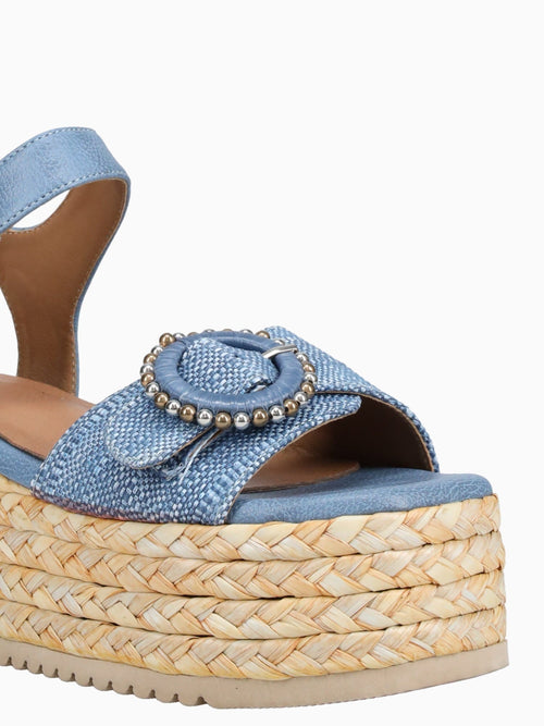 Mandy Blue Raffia