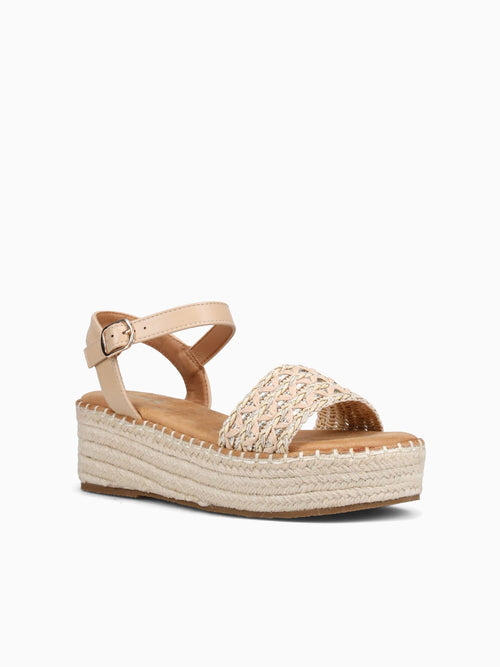 Poppy Apricot Raffia