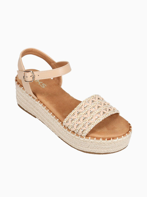 Poppy Apricot Raffia