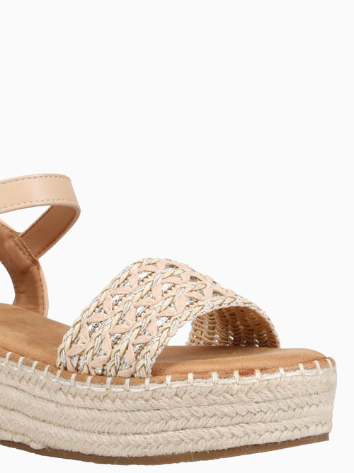 Poppy Apricot Raffia