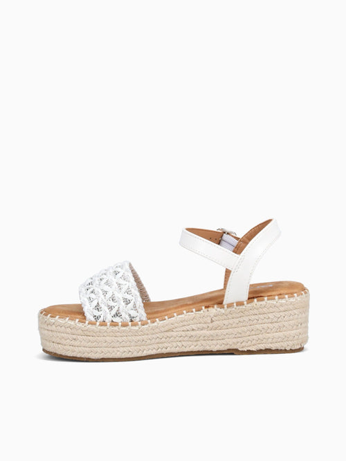 Poppy White Raffia