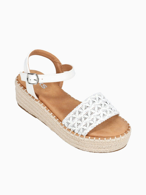 Poppy White Raffia