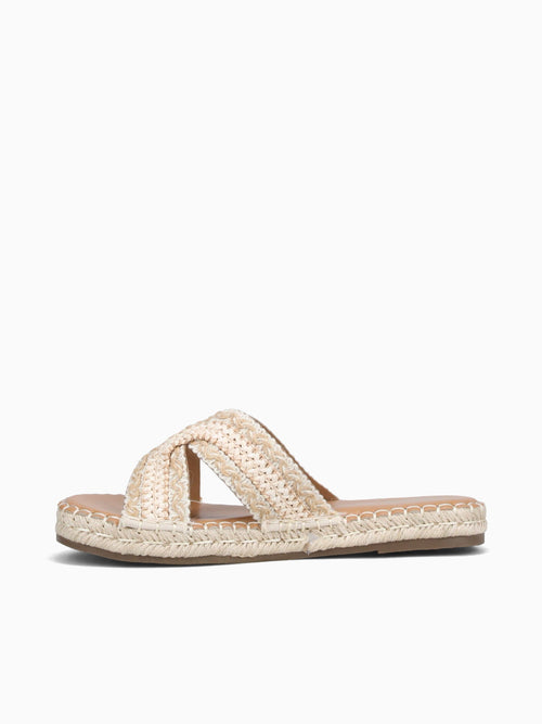 Penelope Apricot Raffia Peach / 5 / M