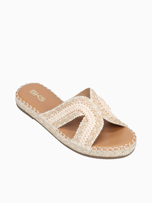 Penelope Apricot Raffia Peach / 5 / M