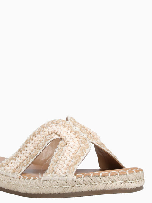 Penelope Apricot Raffia Peach / 5 / M