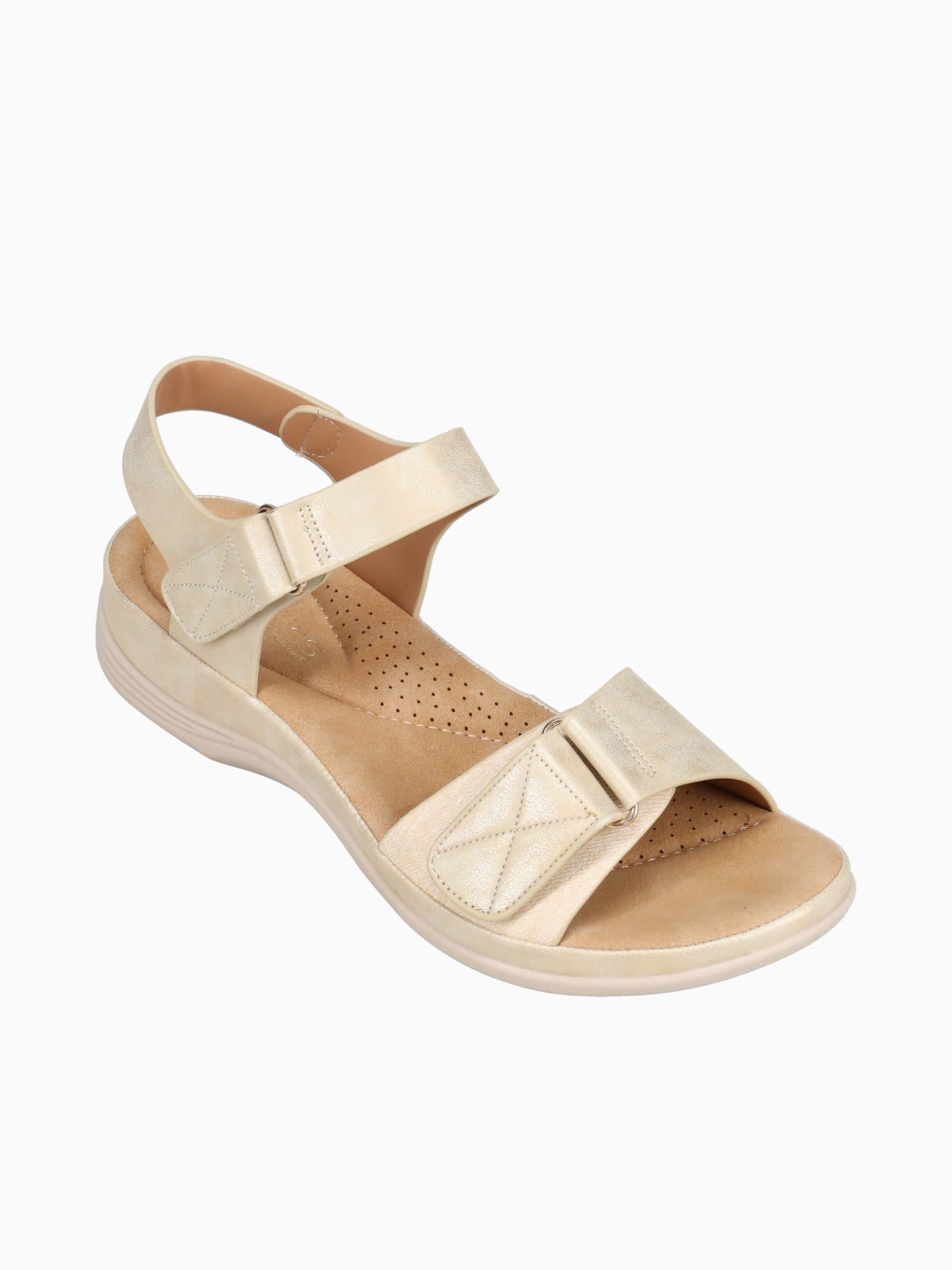 Teresa Light Gold Smooth Metallic