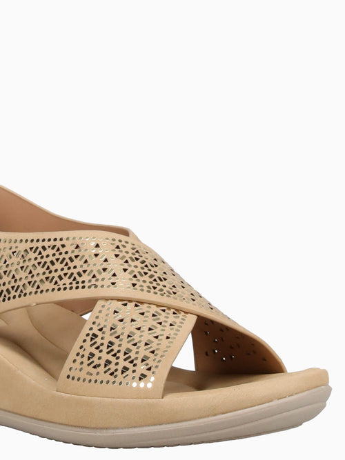 Winona Beige Bright Smooth Beige / 5 / M