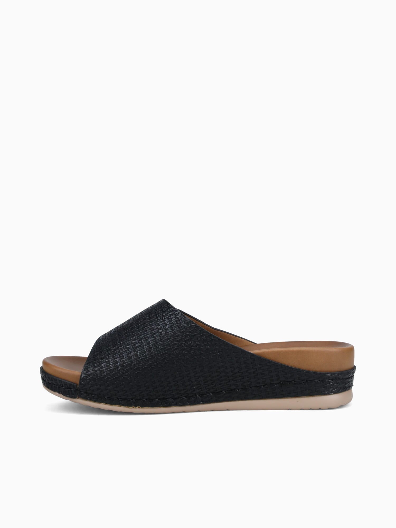 Ginny Black Smooth Raffia Black / 5 / M
