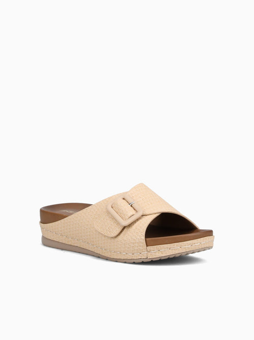 Ginny Beige Smooth Raffia Beige / 5 / M