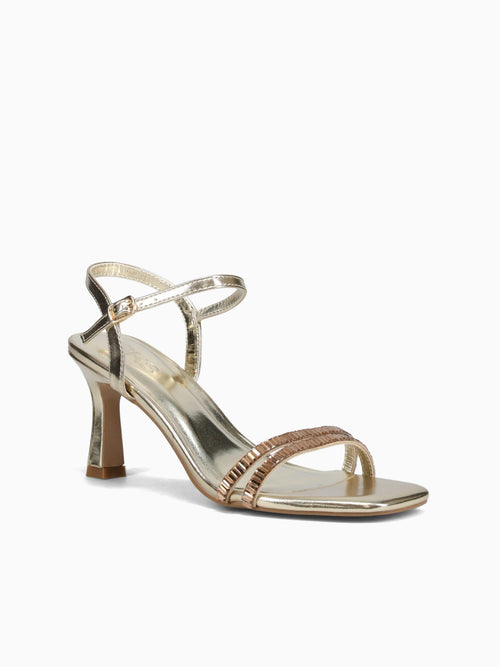Tina Gold Metallic Stones Gold / 5 / M