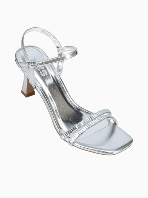 Tina Silver Metallic Stones Silver / 5 / M