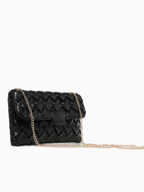 Gia Clutch Black Black
