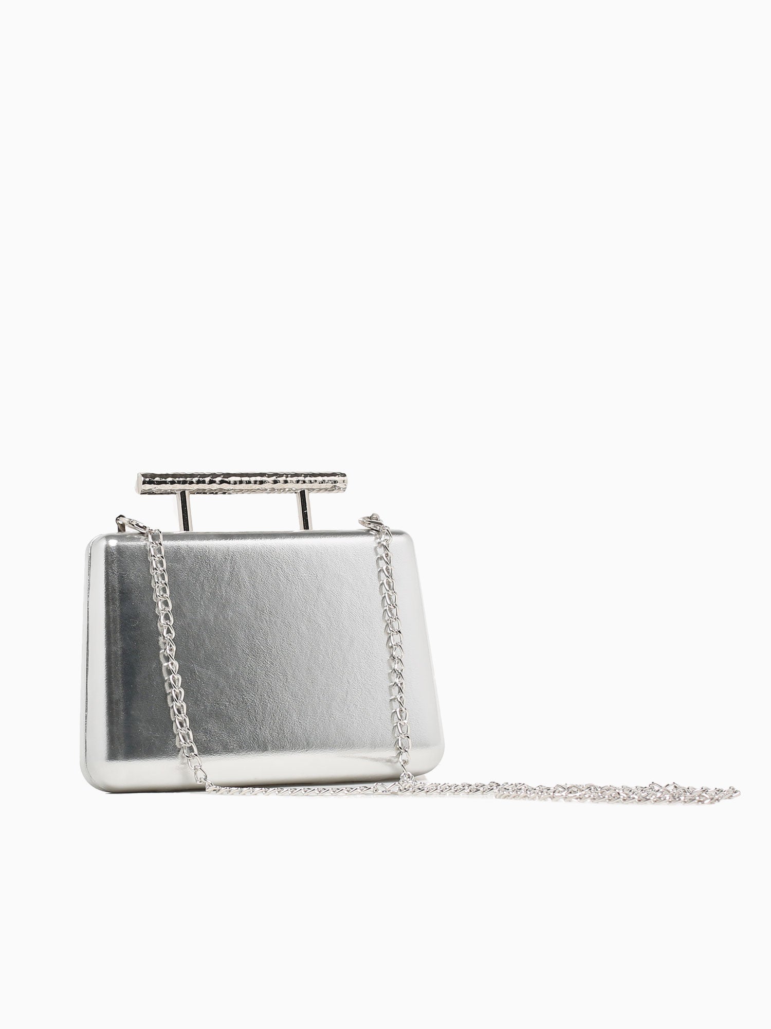 Donatella Box Bag Silver