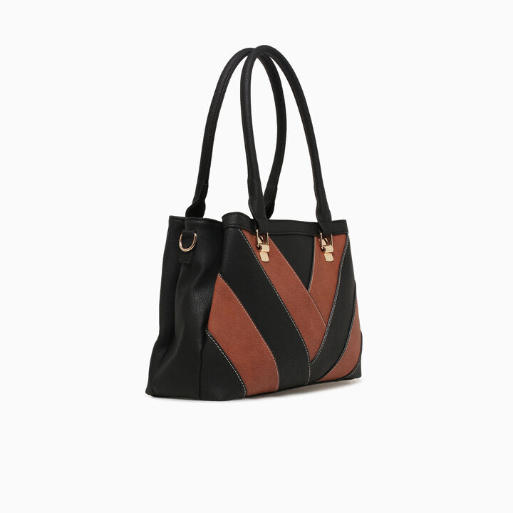ALESSIA SHOULDER BAG-BLACK