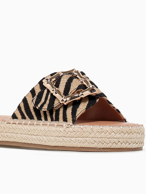 Romy Animal Print Raffia Other / 5 / M