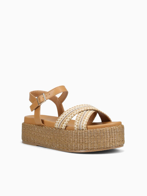 Tanis Camel Macrame Tan / 5 / M
