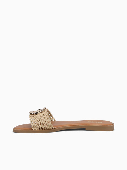 Roxanne Beige White Macrame White / 5 / M