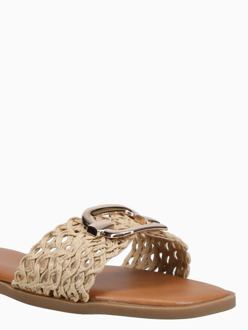 Roxanne Beige White Macrame White / 5 / M