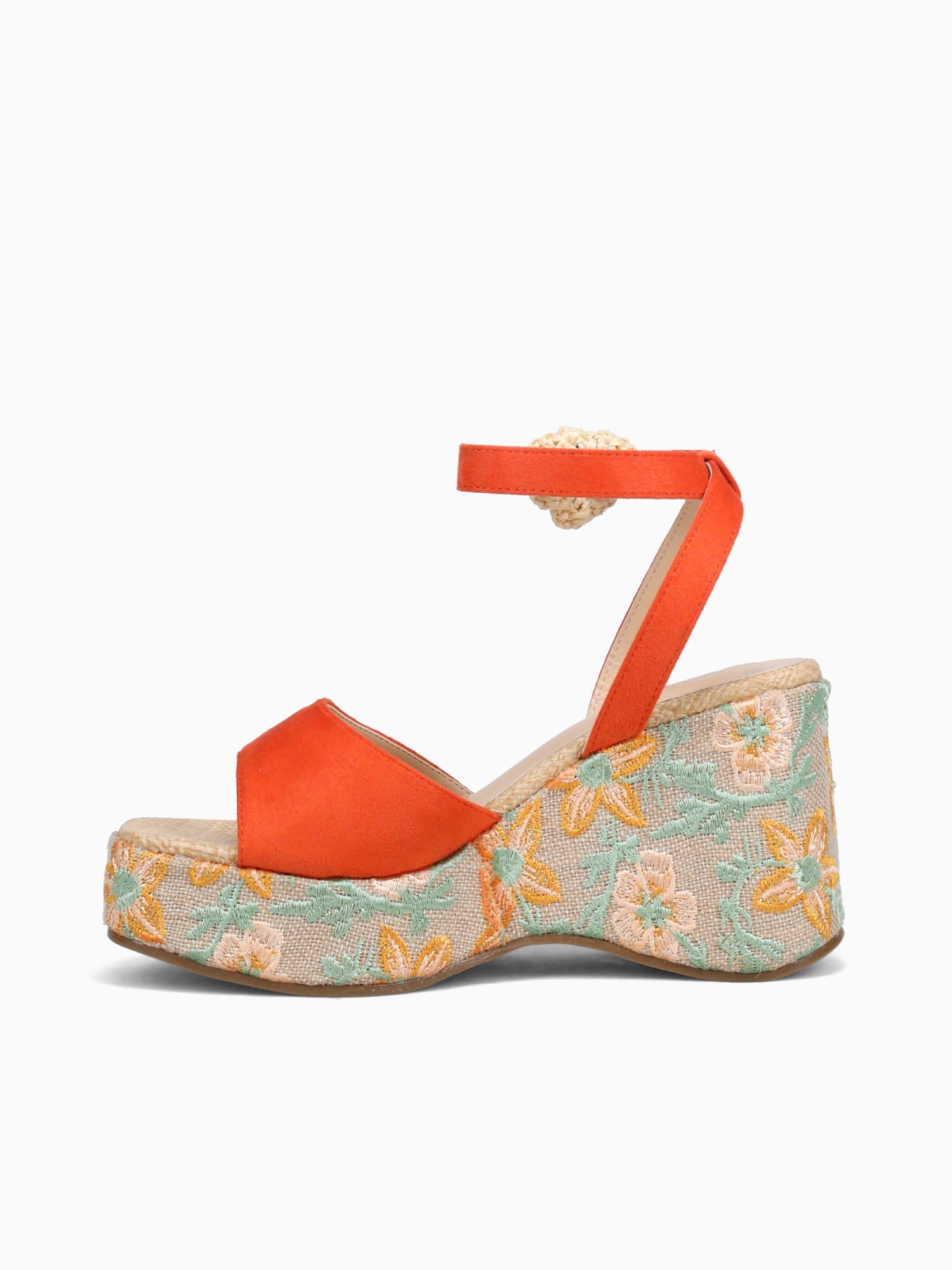 Paola Orange Microsuede