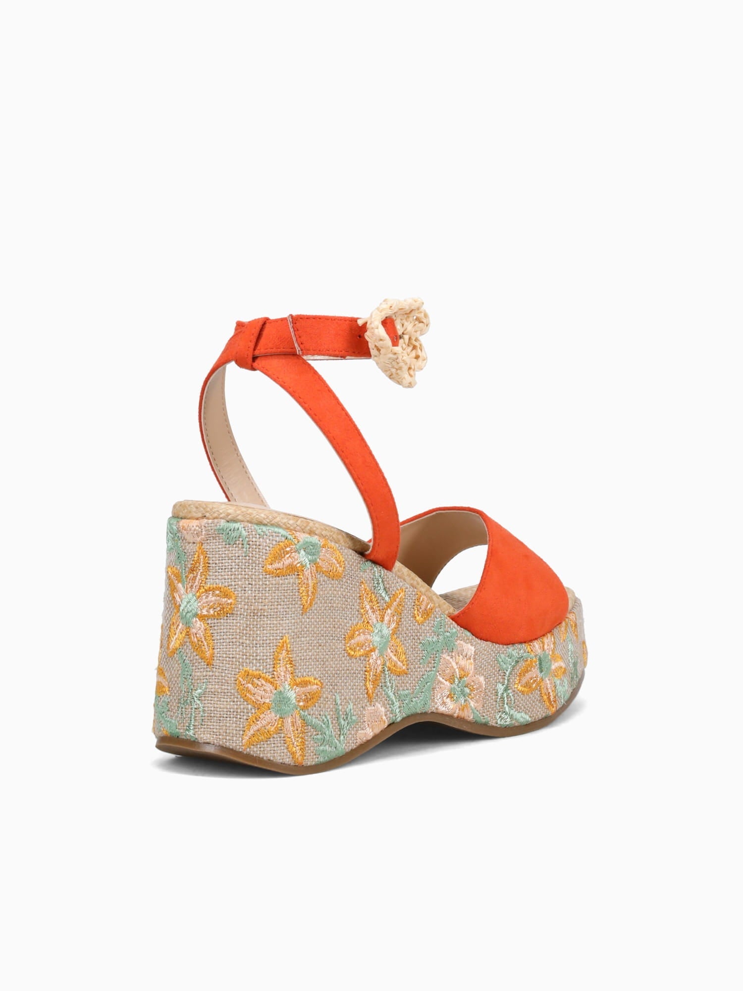 Paola Orange Microsuede