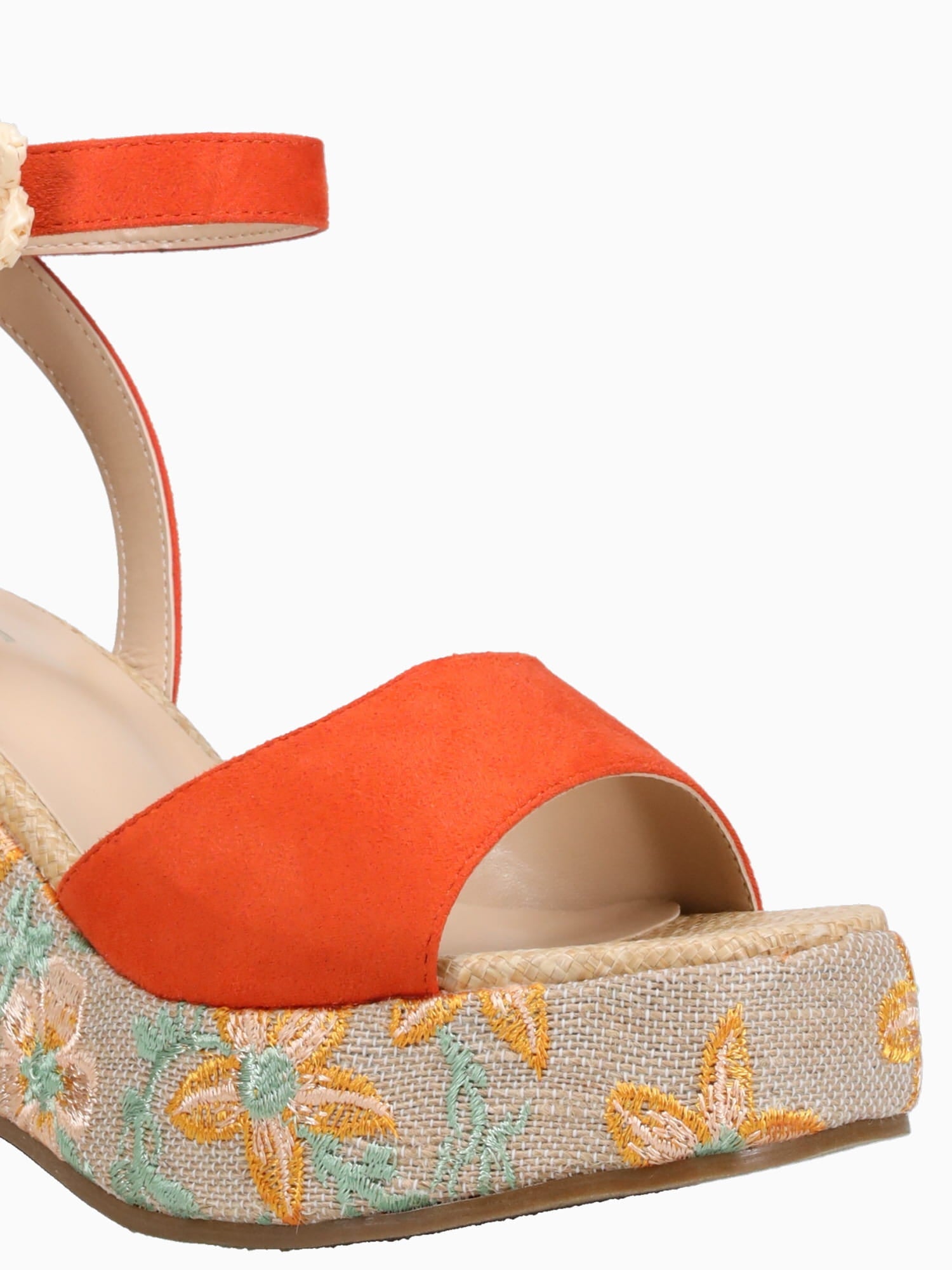 Paola Orange Microsuede