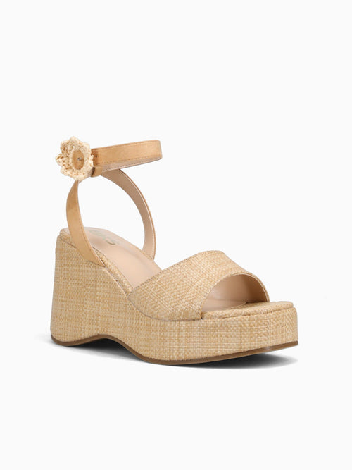 Paola Beige Raffia Beige / 5 / M