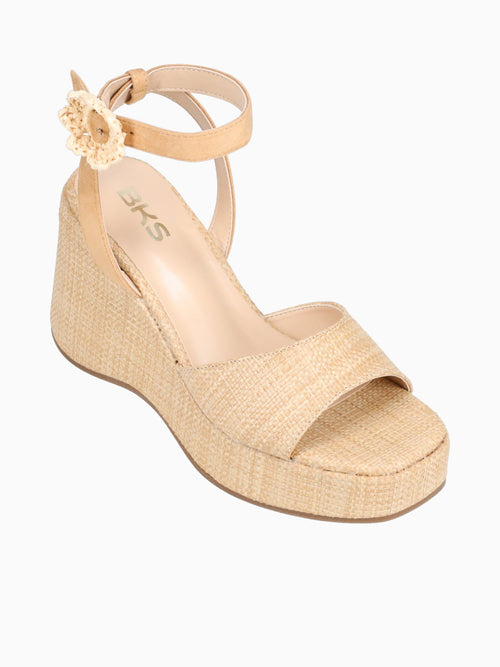 Paola Beige Raffia Beige / 5 / M