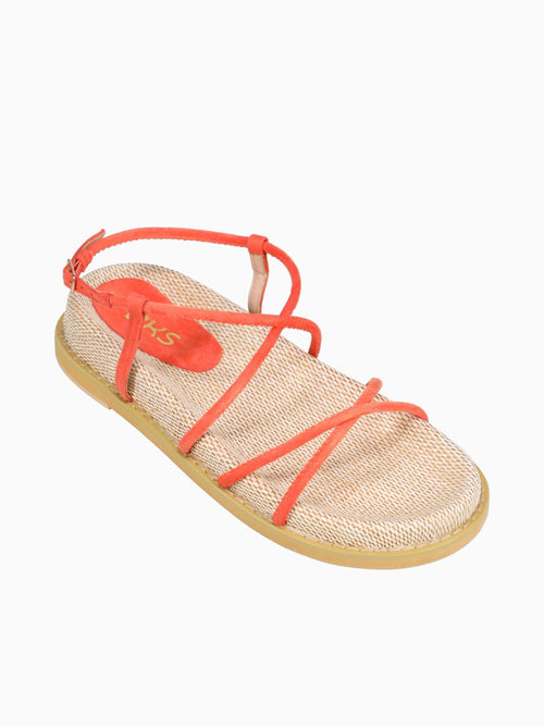 Perla Orange Microsuede Orange / 5 / M